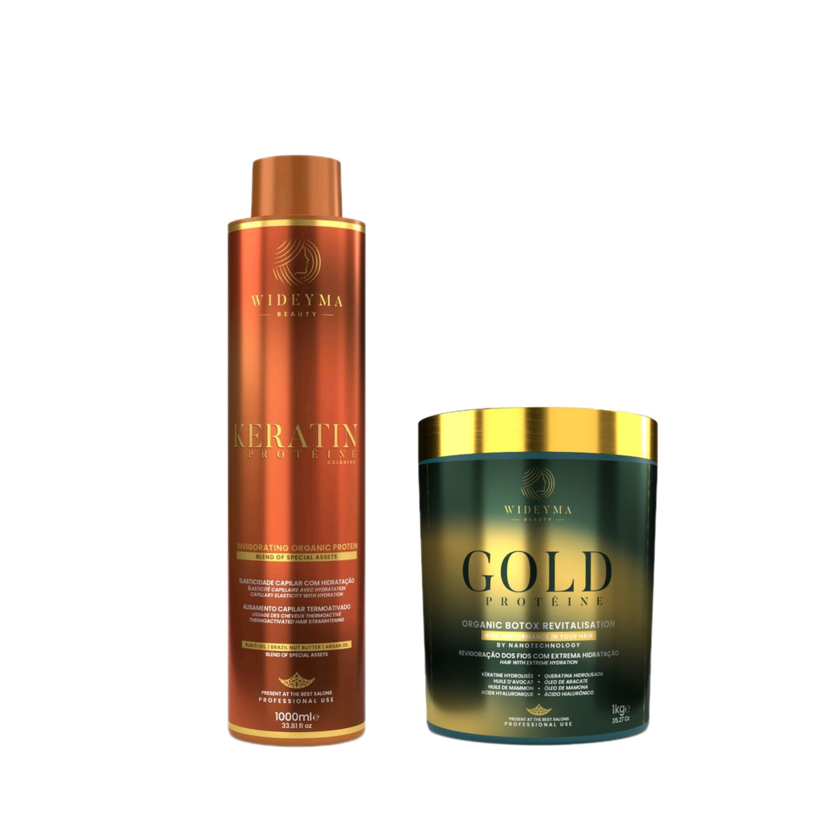 Duo Wideyma - Lissage kératine et Botox Hydratant Gold