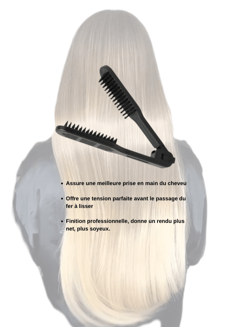 Brosse Pince Professionnelle Spéciale Lissage & Brushing - MEILLEUR LISSAGE