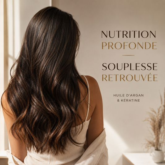 Botox capillaire non lissant à l’huile d’argan et kératine – nutrition profonde, souplesse retrouvée et cheveux nourris