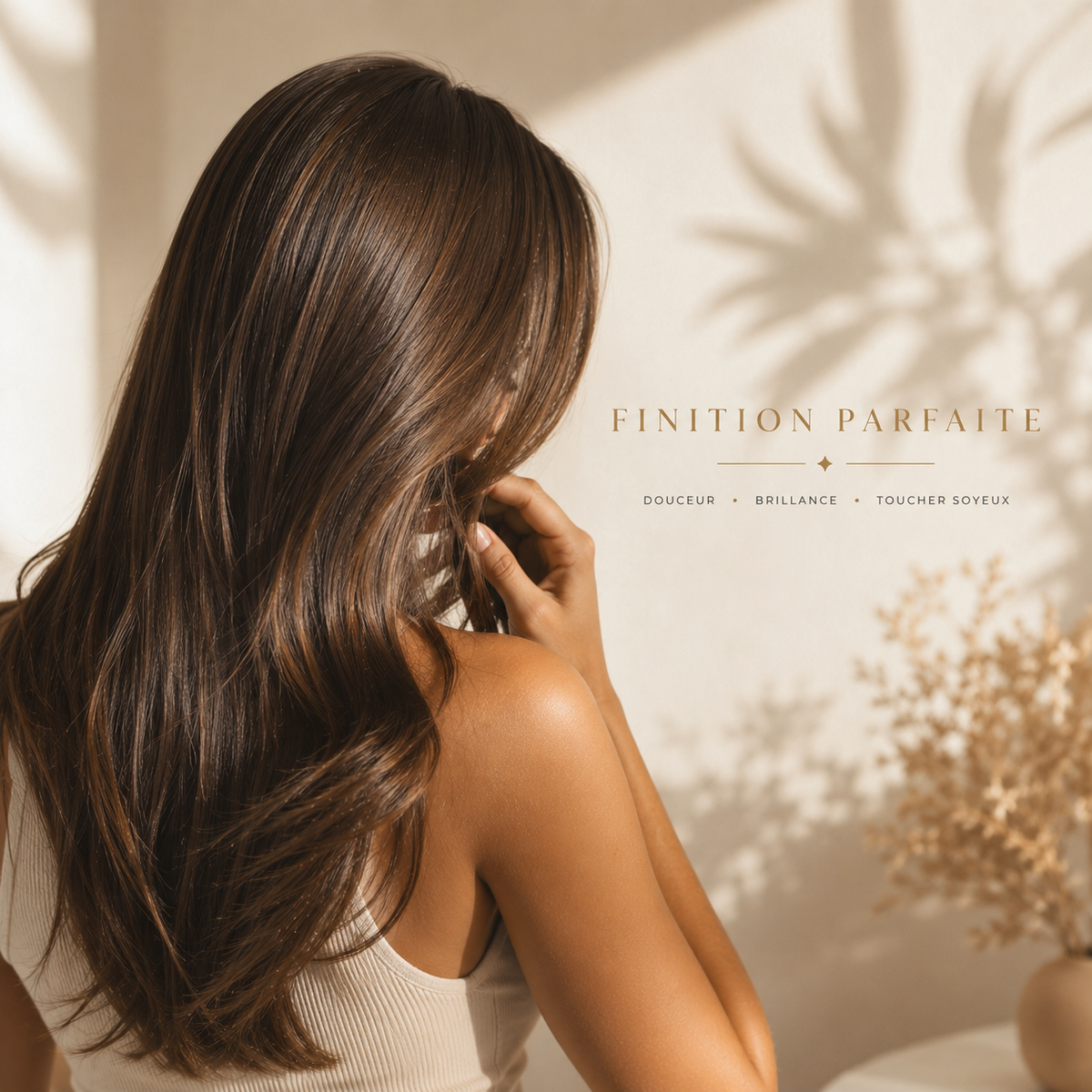Sérum brillance cheveux professionnel – finition soyeuse et brillante sans effet gras
