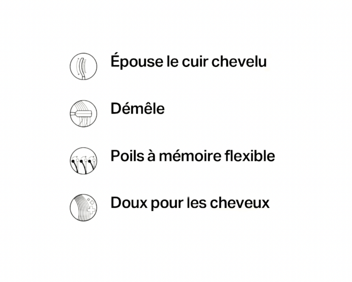 Brosse Démêlante anti - casse Professionnelle - MEILLEUR LISSAGE