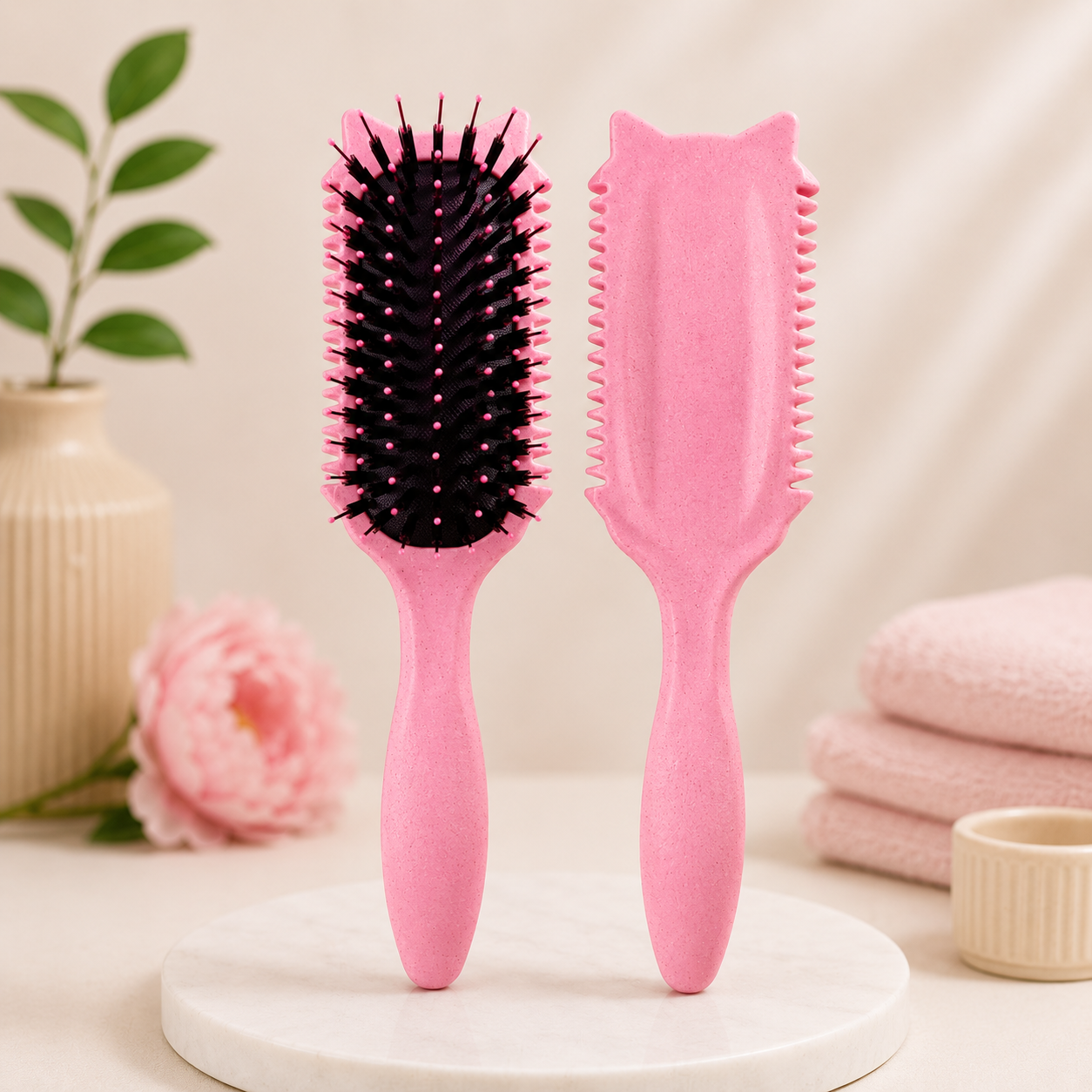 Brosse Définition Boucles Professionnelle – Anti-Frisottis pour Cheveux Bouclés, Frisés et Crépus