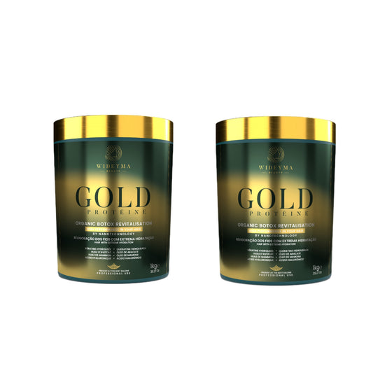 Botox hydratant pour cheveux ternes et secs - Gold Wideyma 