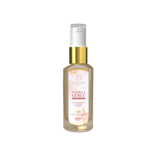 serum cheveux boucles hydratation acide hyaluronique collagene argan miel anti frisottis