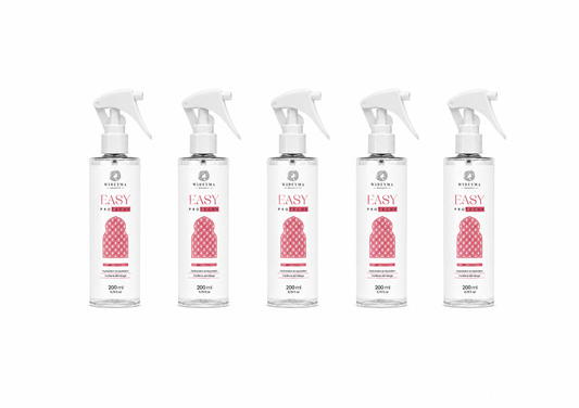 Lot de 5 sprays thermoprotecteurs Easy Protech+ Wideyma 200 ml pour la revente – protection thermique professionnelle jusqu’à 230°C, hydratation, réparation et démêlage des cheveux.