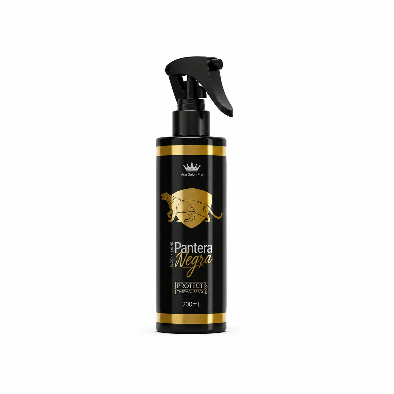 Spray protecteur de chaleur cheveux Pantera Negra 200 ml – soin sans rinçage thermo protecteur avant brushing et lissage