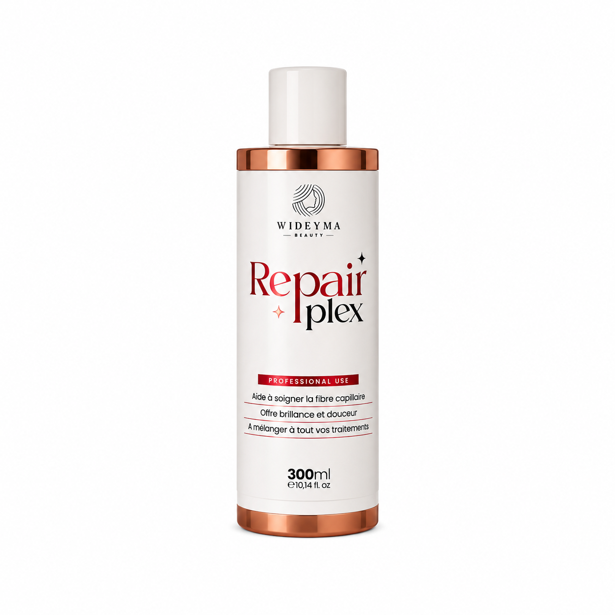 Repair Plex Wideyma Beauty 300 ml – soin réparateur des liaisons capillaires, plex capillaire professionnel pour cheveux sensibilisés, colorés et décolorés