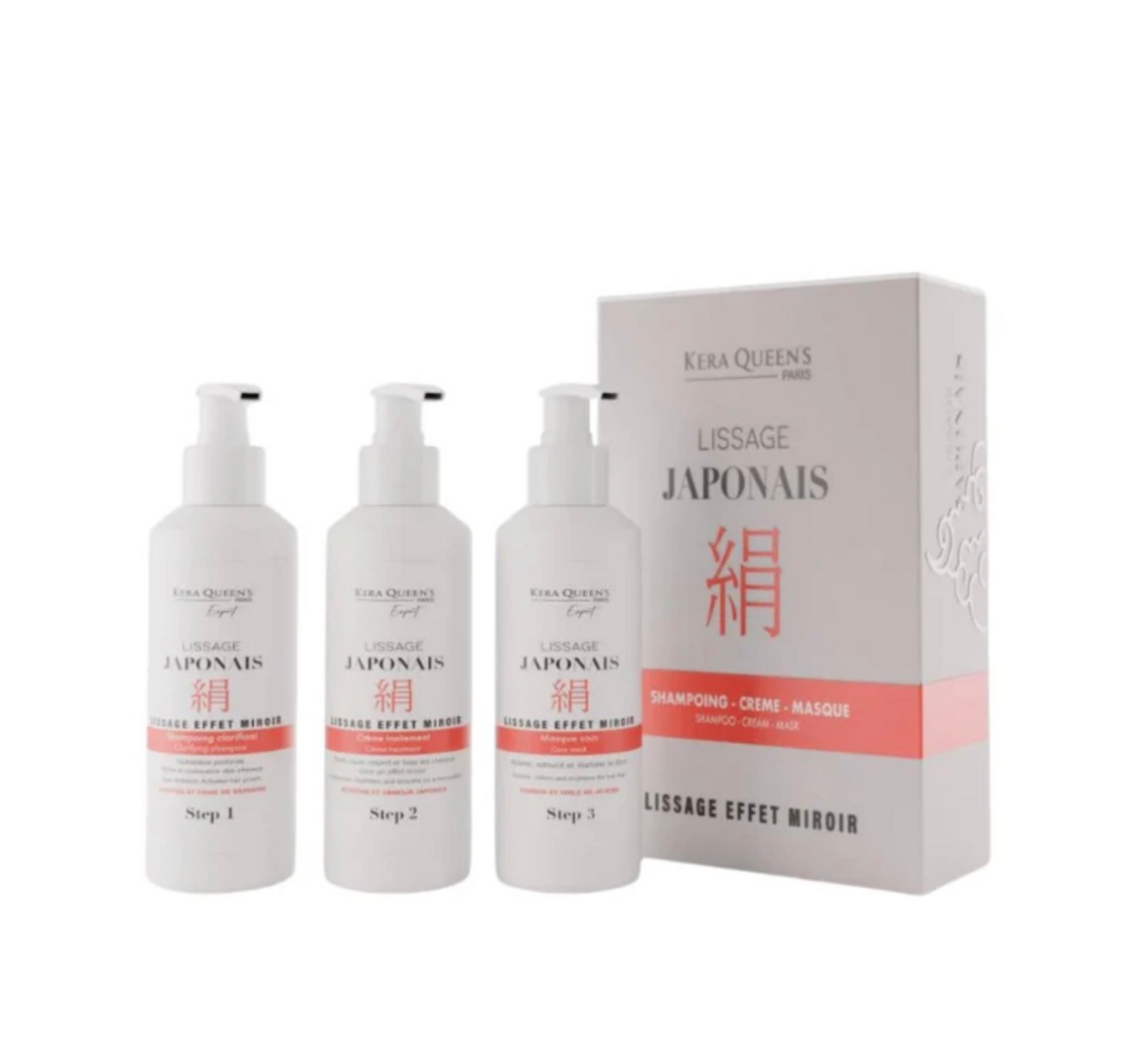lissage japonais effet miroir mini kit professionnel sans formol cheveux lisses brillants