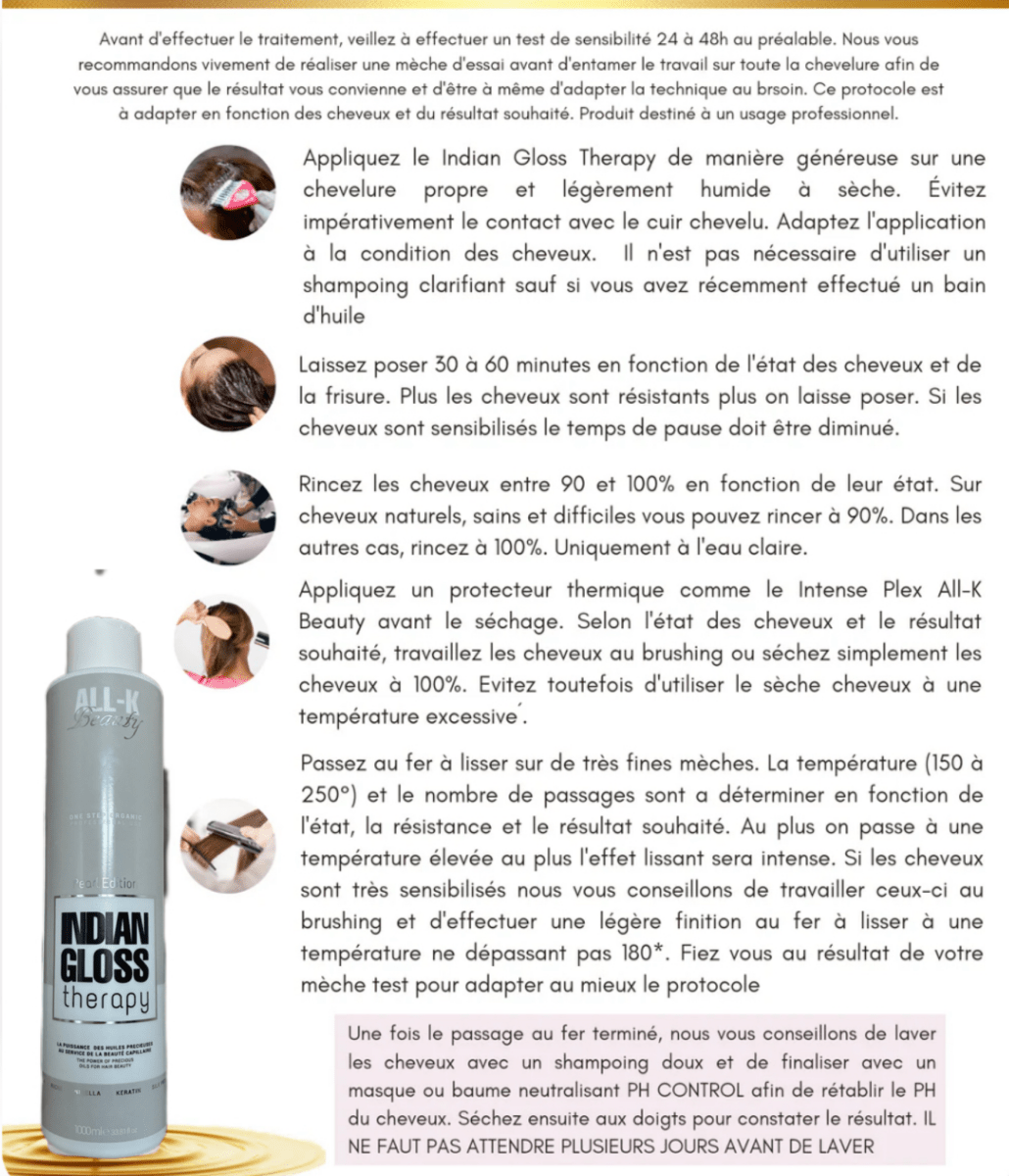 Lissage Indien - Indian Gloss All - K Beauty - MEILLEUR LISSAGE