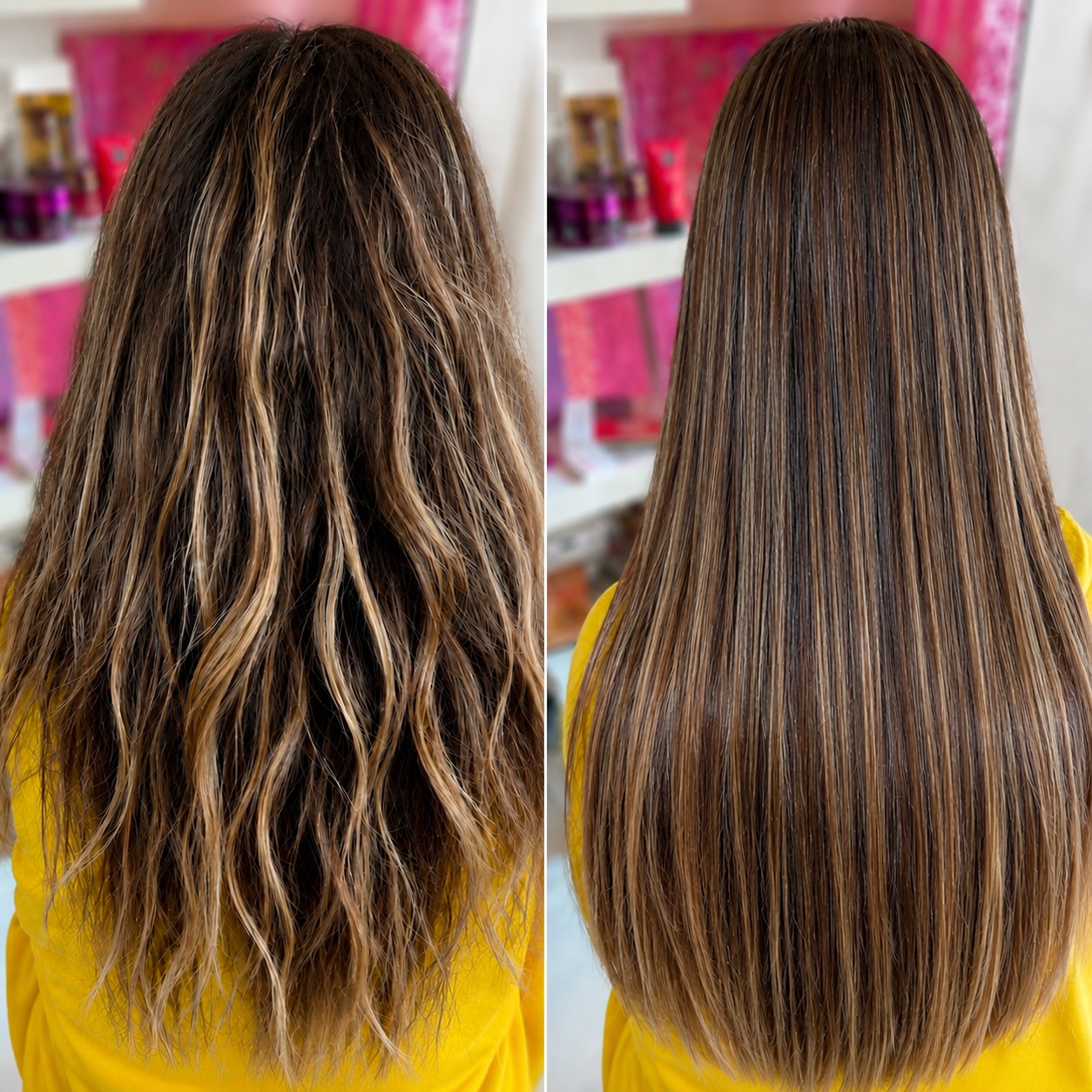 Lissage kératine pour cheveux fins 