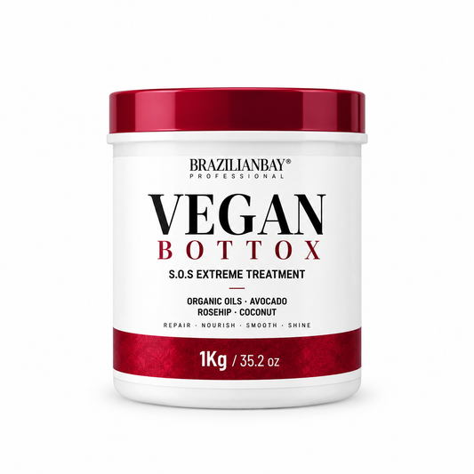 Botox capillaire reconstructeur Brazilian Bay à la rose musquée, avocat et kératine pour cheveux secs et abîmés 