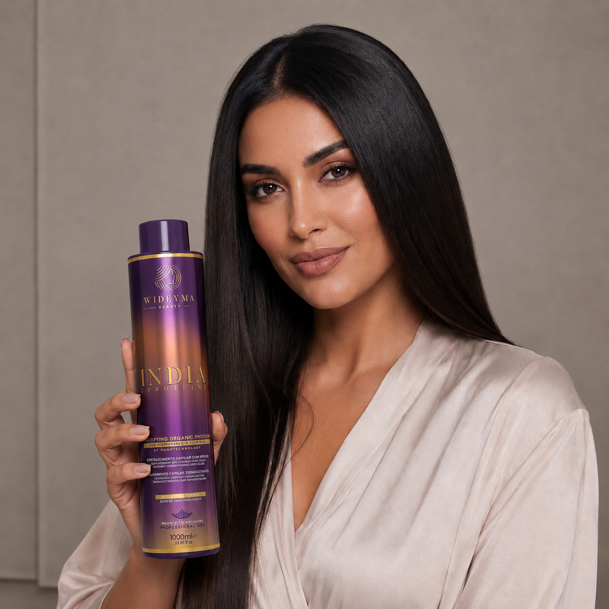 Lissage Indien Wideyma – soin capillaire professionnel pour cheveux lisses et brillants