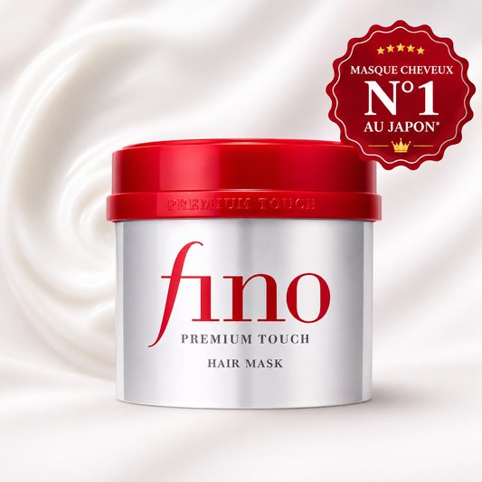 Masque Fino Shiseido Premium Touch Hair Mask, masque cheveux réparateur japonais pour nourrir, lisser et sublimer les cheveux abîmés