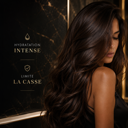 Botox capillaire kératine intense professionnel, hydratation profonde et anti-casse pour cheveux secs, fragiles et déshydratés, soin réparateur non lissant pour une chevelure brillante, souple et visiblement plus saine.