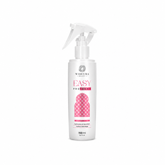 Spray thermoprotecteur cheveux 230°C Easy Protect Wideyma Beauty 150 ml – soin sans rinçage, démêlant professionnel, protection thermique et réparation capillaire