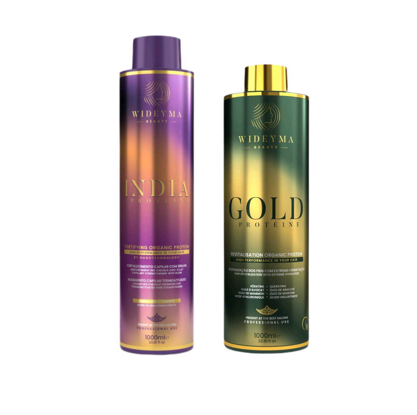Lissage Indien et Lissage Gold Wideyma 2x1L
