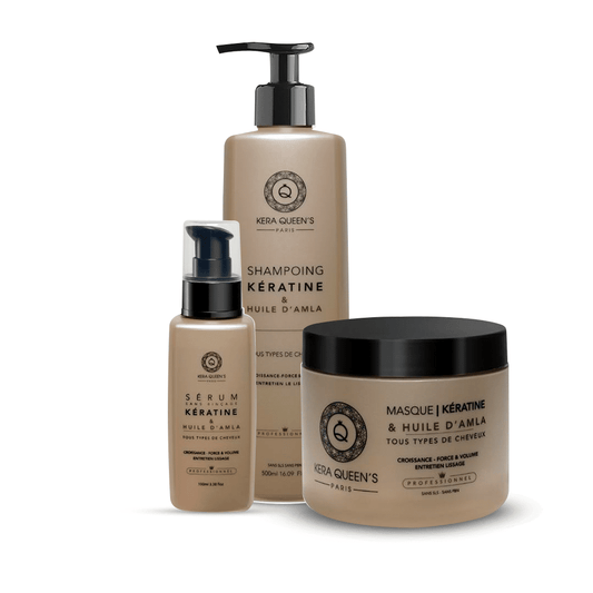 Shampoing sans Sulfates - Kit d'entretien lissage Kératine & huile d’Amla
